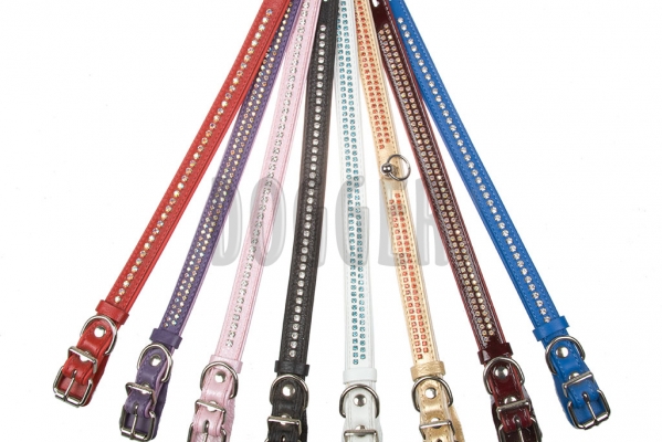 Collar 20 tucked with rhinestones х 2