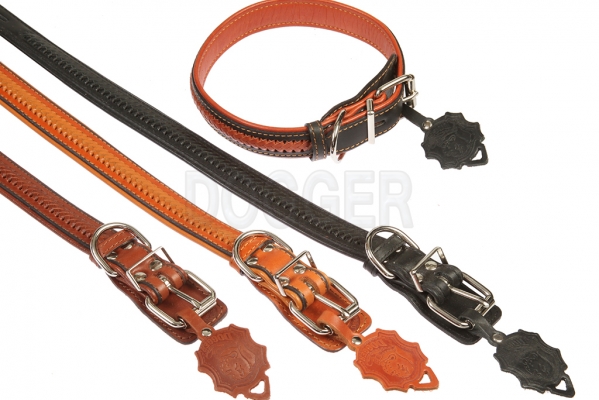 Collar 30 tucked braided 