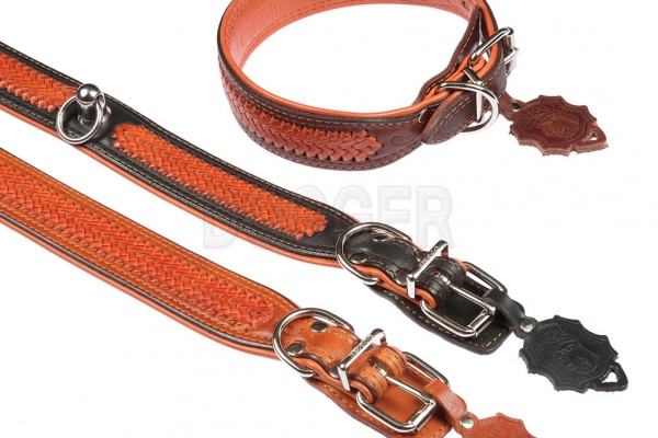 Collar 30 extended tucked braided