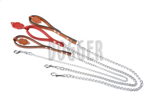 Double short lead 18 mm chain colored